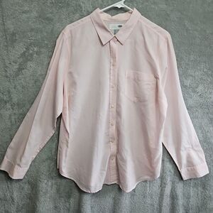 Old Navy Women's Sz XL light Pink Cotton Blouse Tunic casual